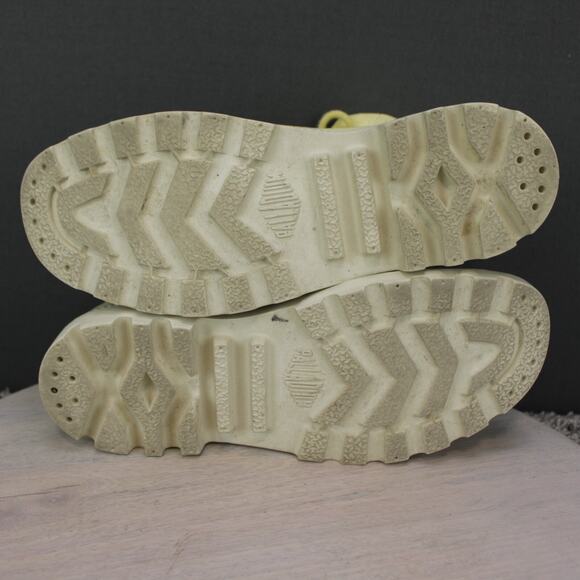 Palladium Canvas Boots Mens 7 Yellow Lightweight Combat - Picture 7 of 9